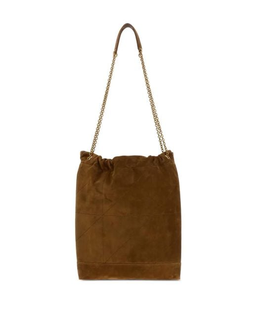 Saint Laurent Brown Jamie Pochon Quilted Shoulder Bag