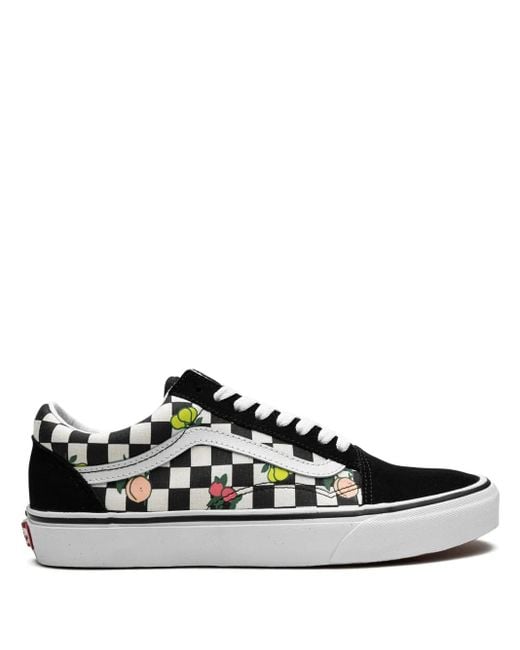 Vans Black Old Skool "Fruit Checkerboard" Sneakers