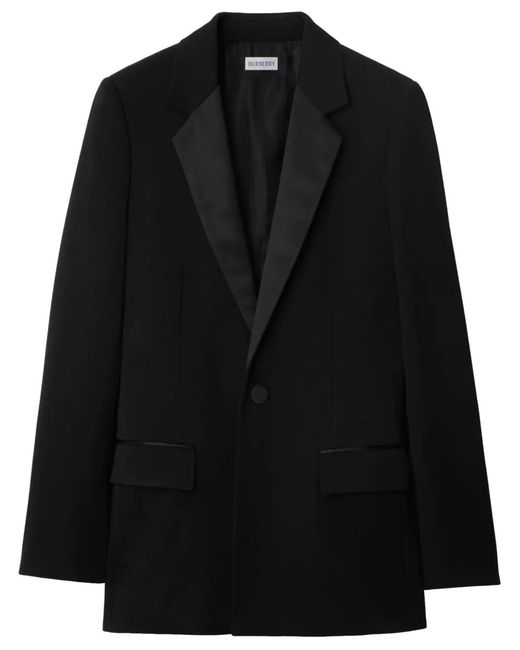 Burberry Black Wool Blazer