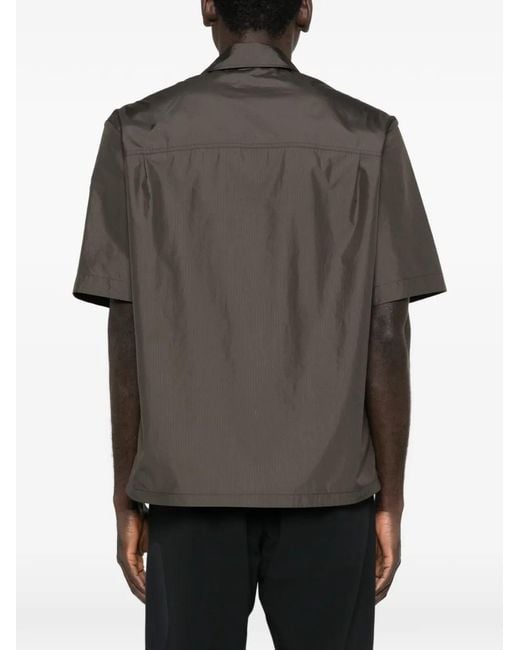 Moncler Brown Buttoned Pocket Shirt for men