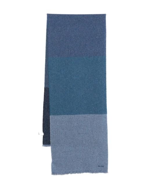 メンズ Paul Smith チェック スカーフ Blue