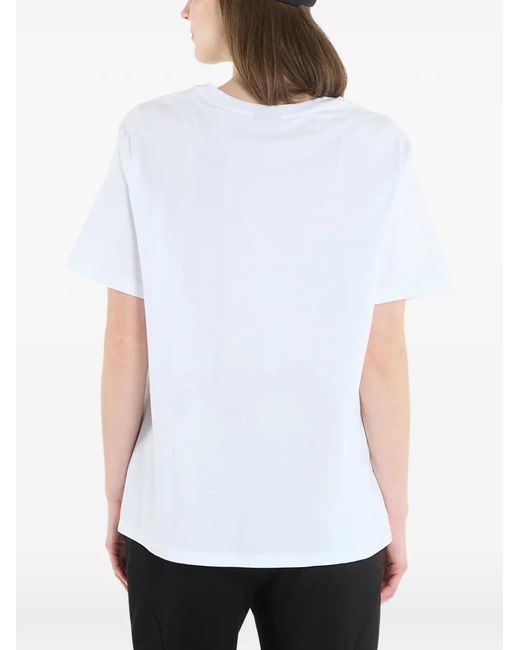 EA7 White Logo-Plaque T-Shirt