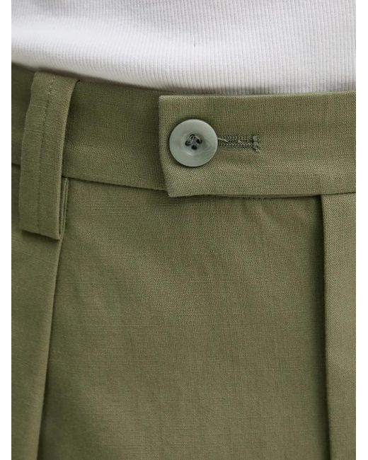 A.P.C. Green Pleated-Front Trousers for men