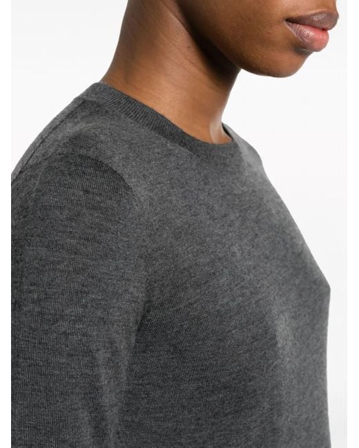 Max Mara Black Kaschmirpullover Mit Rundhalsausschnitt