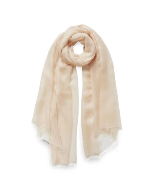 Jane Carr White Cloud Frayed Scarf