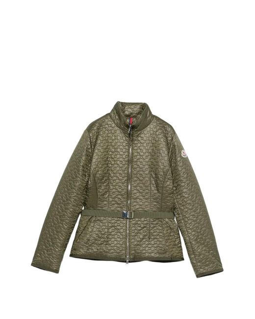 Moncler Green Polyamide Geranium Jacket