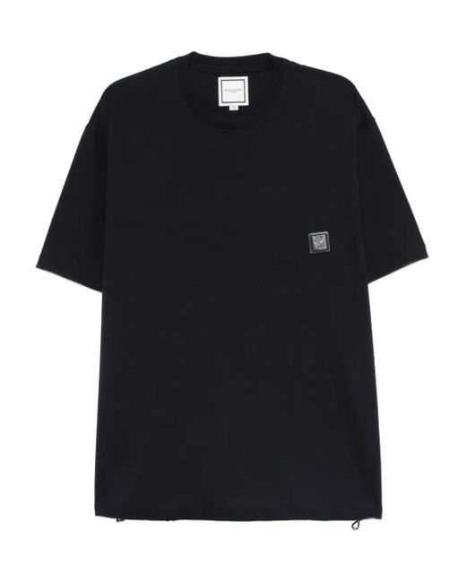 Wooyoungmi Black Logo-Patch T-Shirt for men