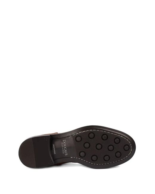 Doucal's Brown Tassel-Detail Buckled Monk Shoes