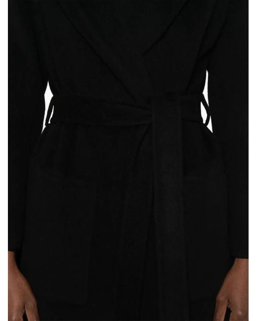 GLOX Belted Coat Black