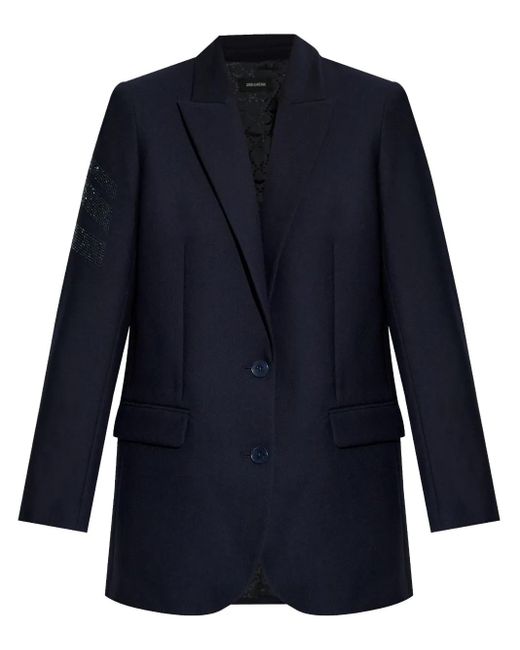 Zadig & Voltaire Blue Viva Blazer