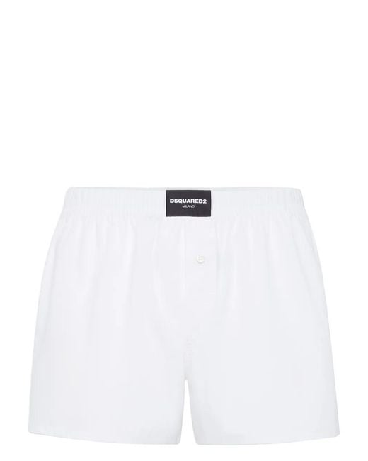 DSquared² Heritage Boxershorts in het White voor heren