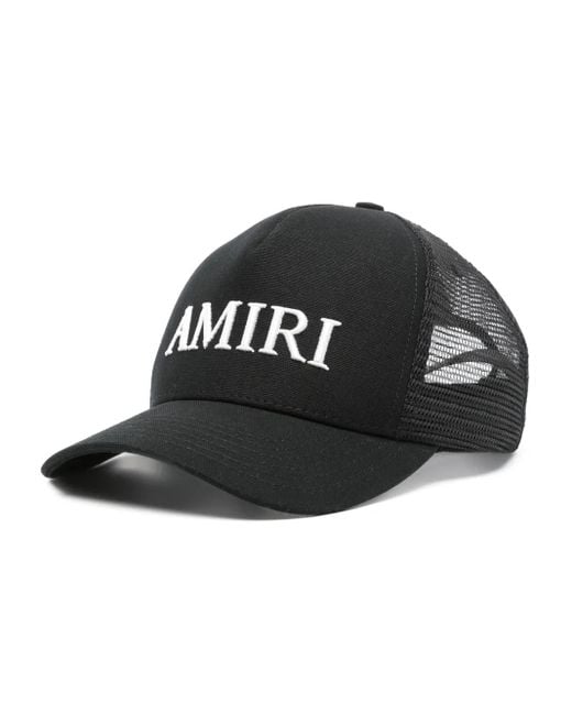 Amiri Black Logo-Embroidered Mesh Baseball Cap for men