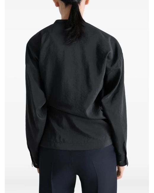 Chemise Plissée À Manches Raglan Lemaire en coloris Black