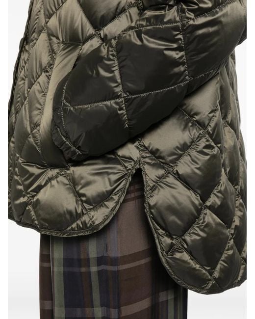 Chaqueta Acolchada Con Botones Max Mara de color Green