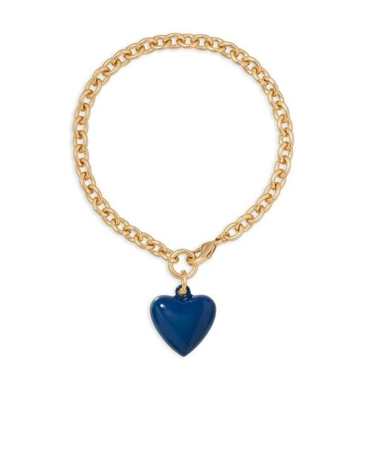 Roxanne Assoulin Blue The Mini Puffy Heart-Charm Bracelet
