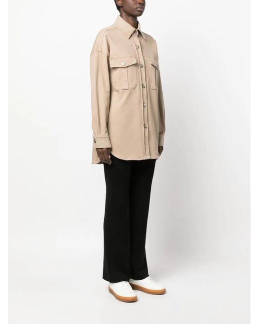 P.A.R.O.S.H. Natural Buttoned Denim Jacket