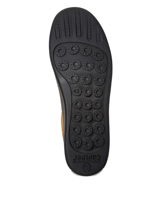 Camper Brown Peu Touring Lace-Up Suede Sneakers for men