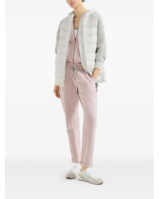 Brunello Cucinelli Pink Drawstring Track Pants