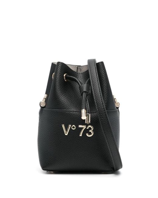 V73 Black Logo-lettering Bucket Bag