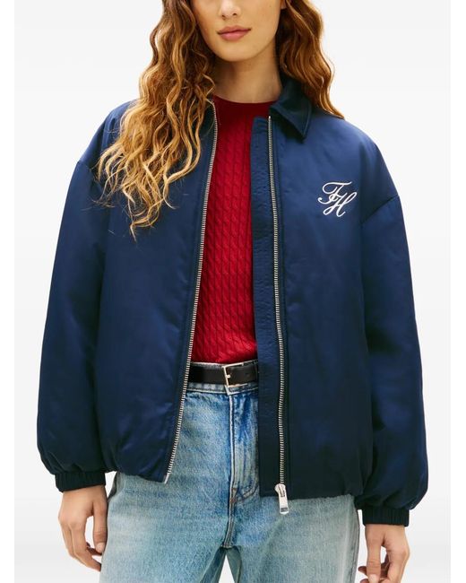 Tommy Hilfiger Blue Logo Zip Jacket