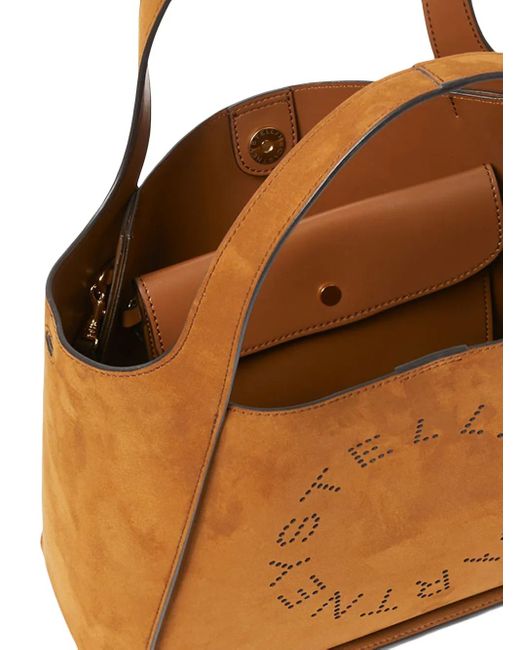 Borsa Tote Con Logo di Stella McCartney in Brown