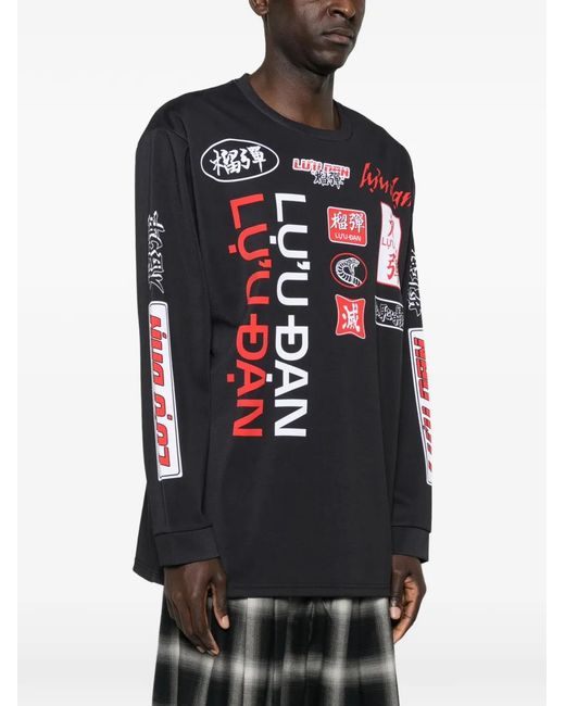 LỰU ĐẠN Black Sweat À Imprimé Graphique for men