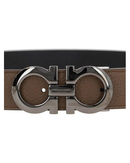 Ferragamo Black Ferragamo Belts for men