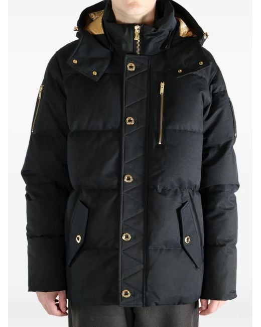 Moose Knuckles Black 3Q Zipped Jacket for men
