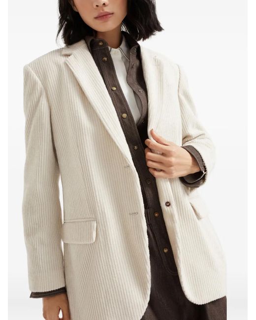 Brunello Cucinelli コーデュロイ ジャケット White