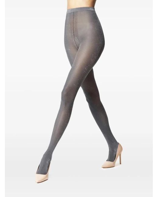 Wolford シマータイツ Gray
