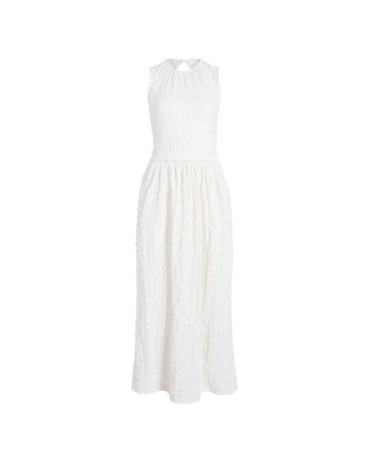 Proenza Schouler White Zoira Textured Dress