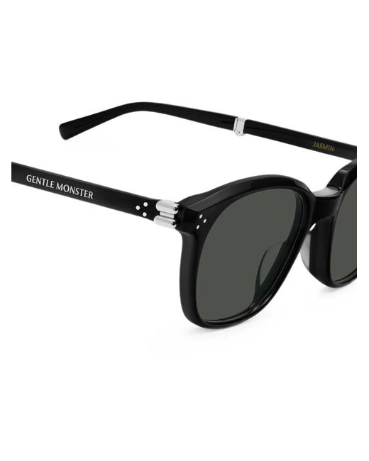 Gentle Monster Black Jasmin 01 Square-Frame Sunglasses