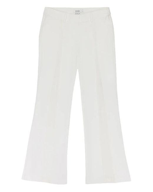 Rhude White Low-Waist Trousers for men
