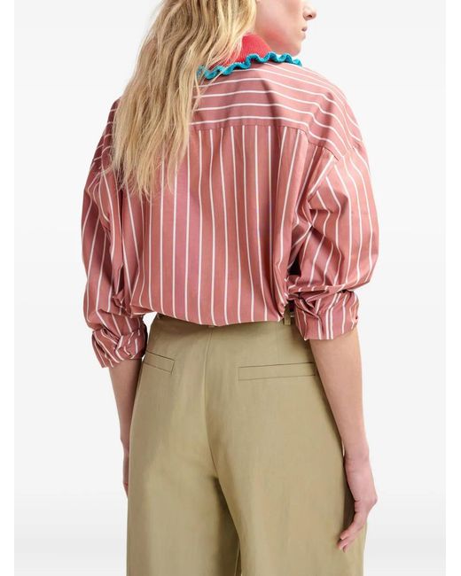 Essentiel Antwerp Natural Pleat-Detail Trousers