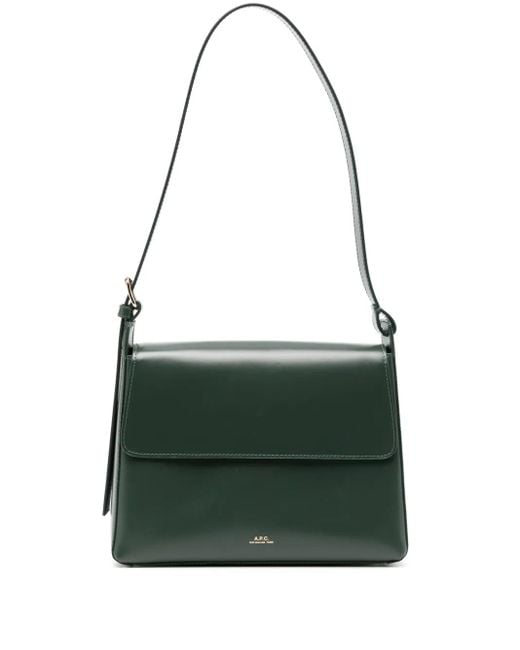 A.P.C. Green Virginie Flap Bag