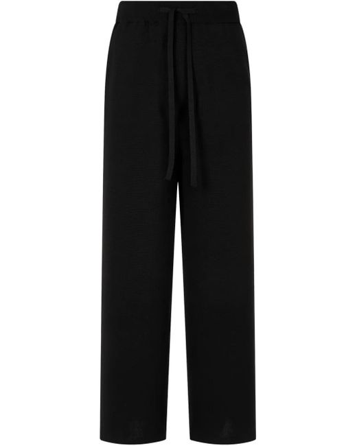 Studio Tomboy X Black Fine-Knit Track Pants