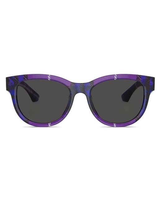 Burberry Blue Square-Frame Sunglasses