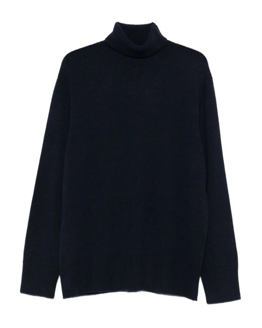 The Row Blue Turtleneck Cashmere Sweater