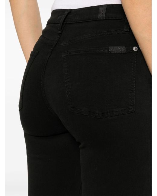 7 For All Mankind The Flared Jeans in het Black