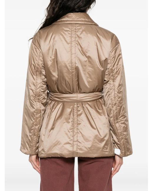 Max Mara Calla ベルテッド ダブルジャケット Natural