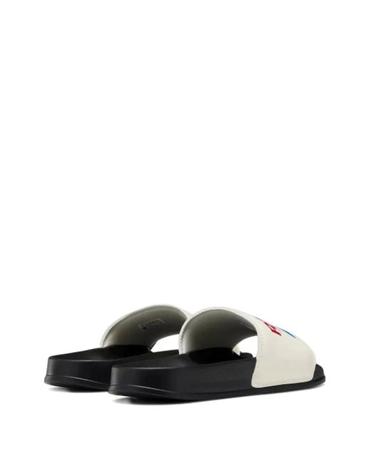 Reebok White Classic Slides for men