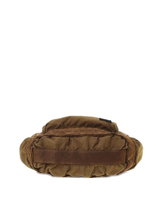 Porter-Yoshida and Co Natural Zip-Pocket Shoulder Bag