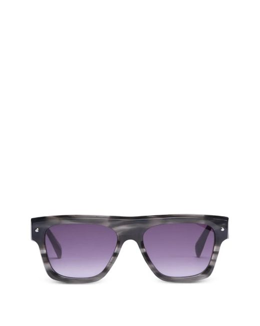 Viktor & Rolf Purple Logo-Detail Sunglasses