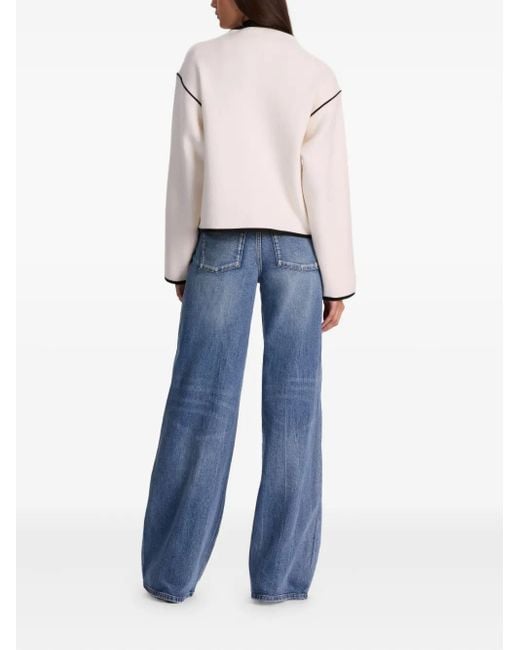 Alice + Olivia White Pearson Jacke