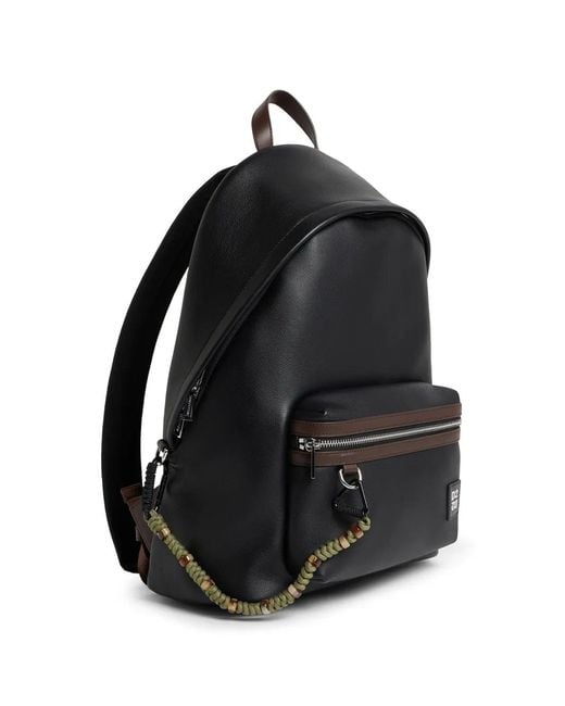DSquared² Black D2-Upside-Down Backpack for men