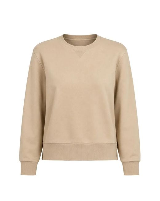 Arlo Mott Natural Kent Ribbed-Trim Sweater