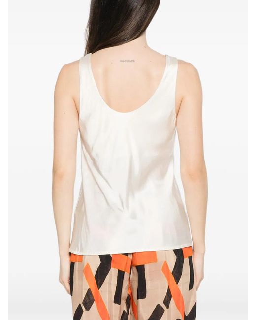 Dixie White V-Neck Top