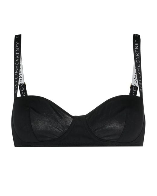 Stella McCartney Black Floral Lace Bra