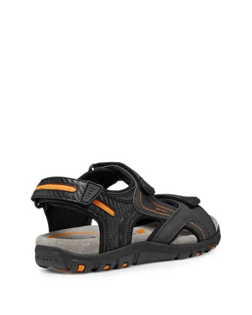 Geox White Touch-Strap Sandals for men