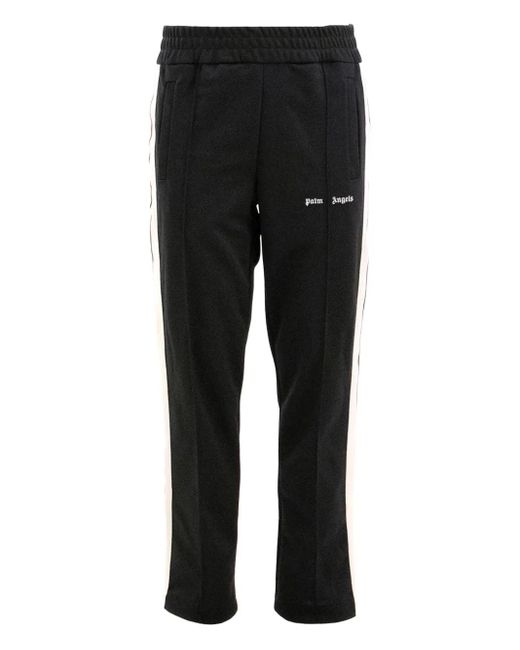 Palm Angels Black Stripe Track Pants for men